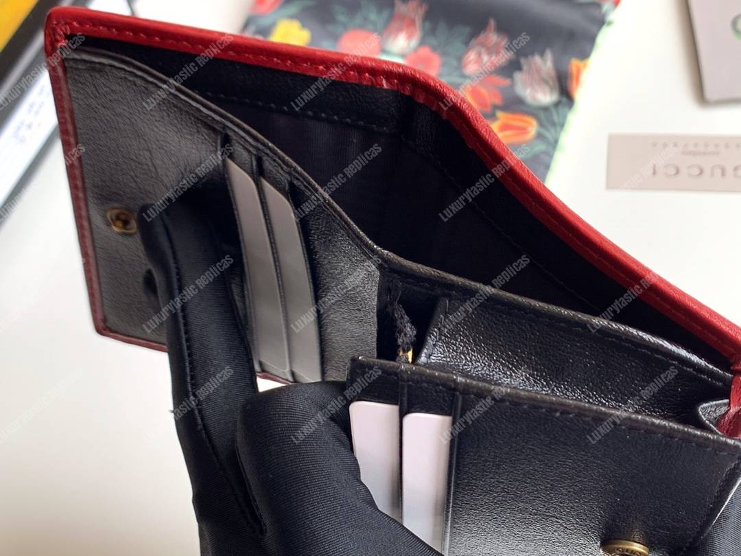 G*u*i gg marmont card case wallet black