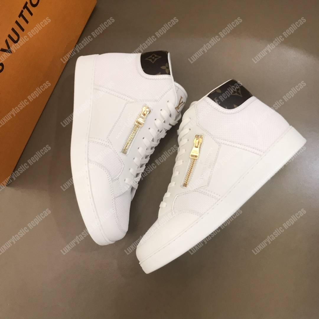 LV Rivoli Trainer Boots White