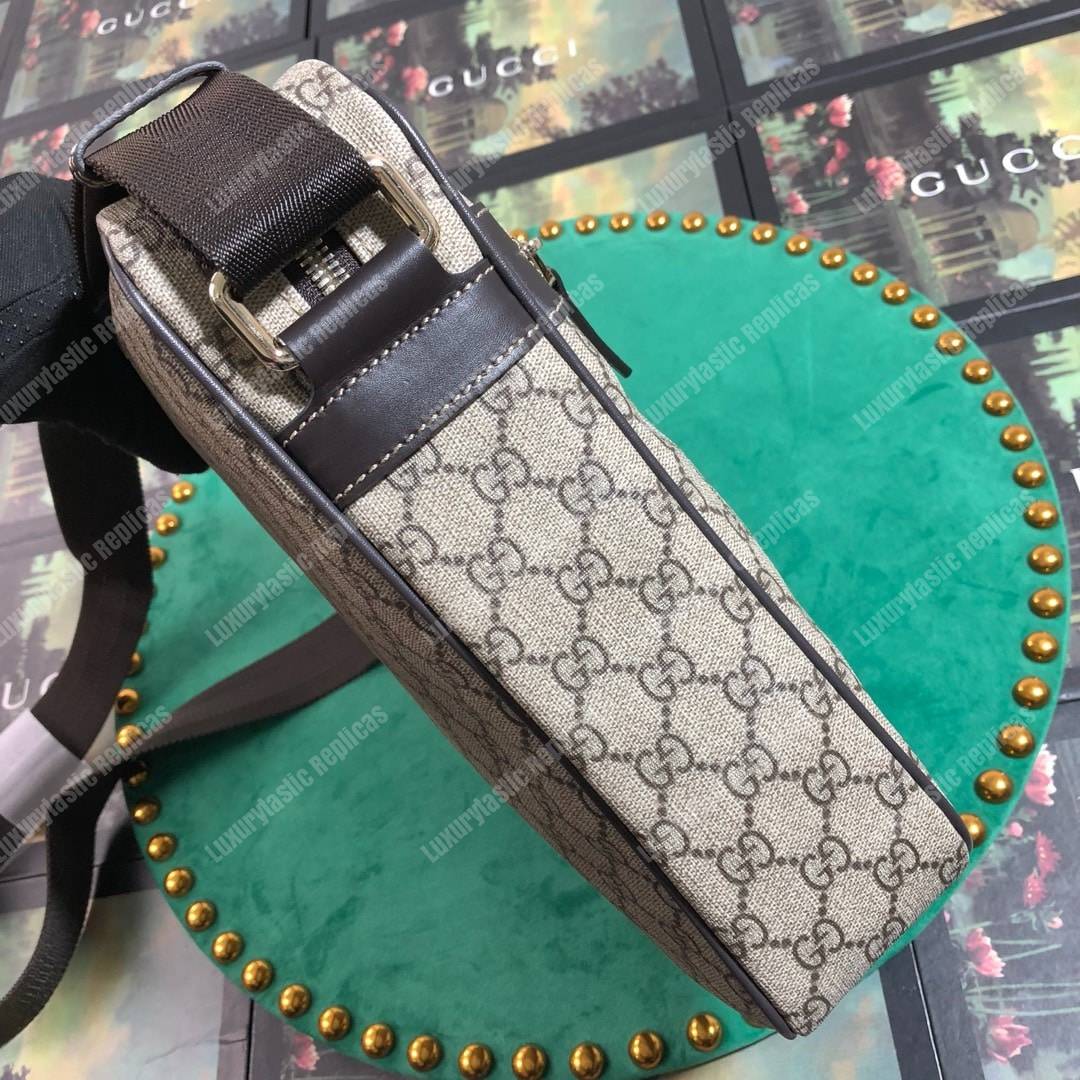 G*u*i gg sup*e canvas messenger bag brown