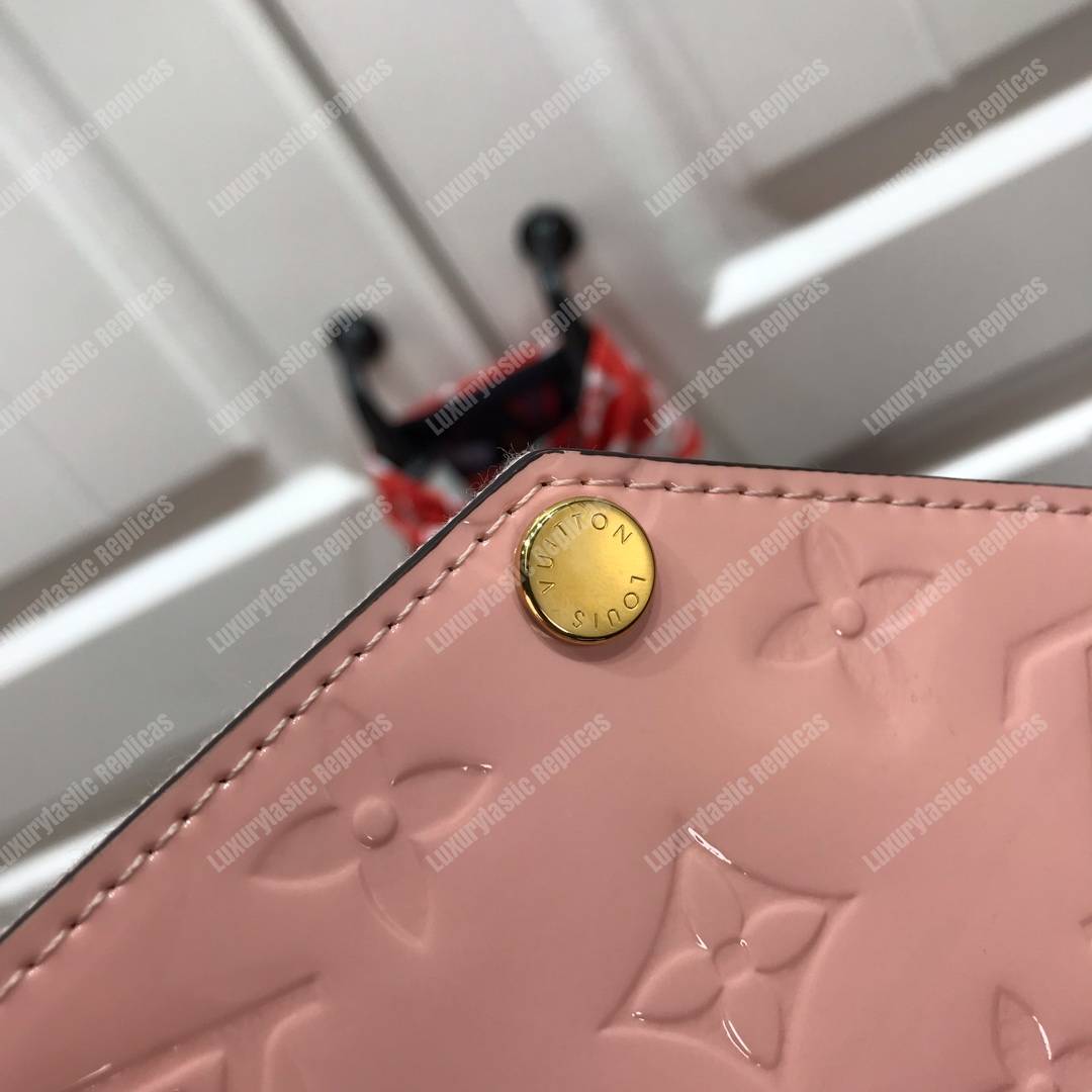 LV Pochette Felicie Monogram Vernis Leather Tivoli