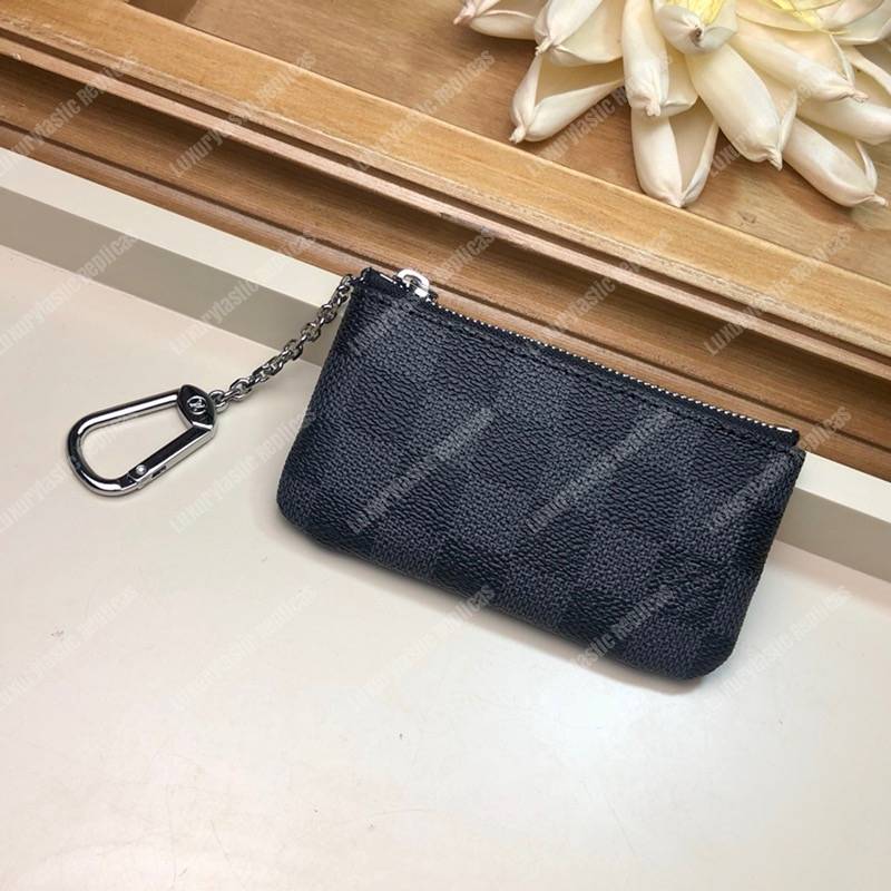 LV Pochette Cle Damier Graphite Cobalt