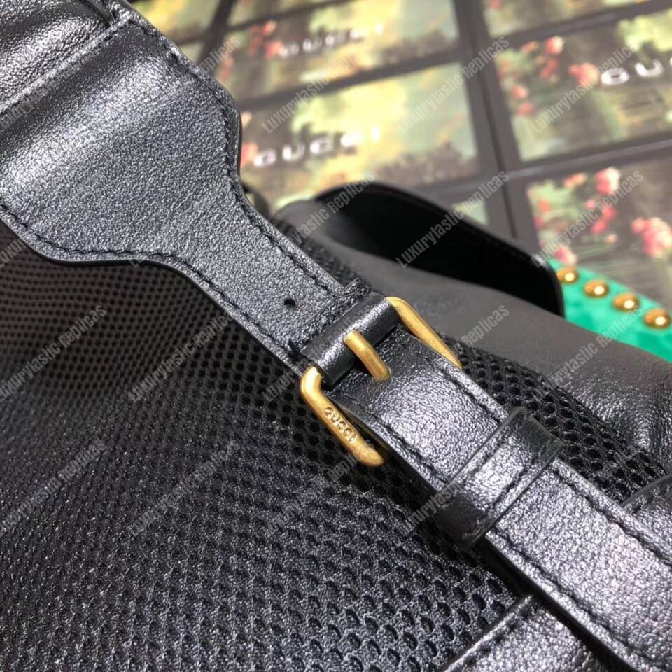G*u*i re(belle) leather backpack black