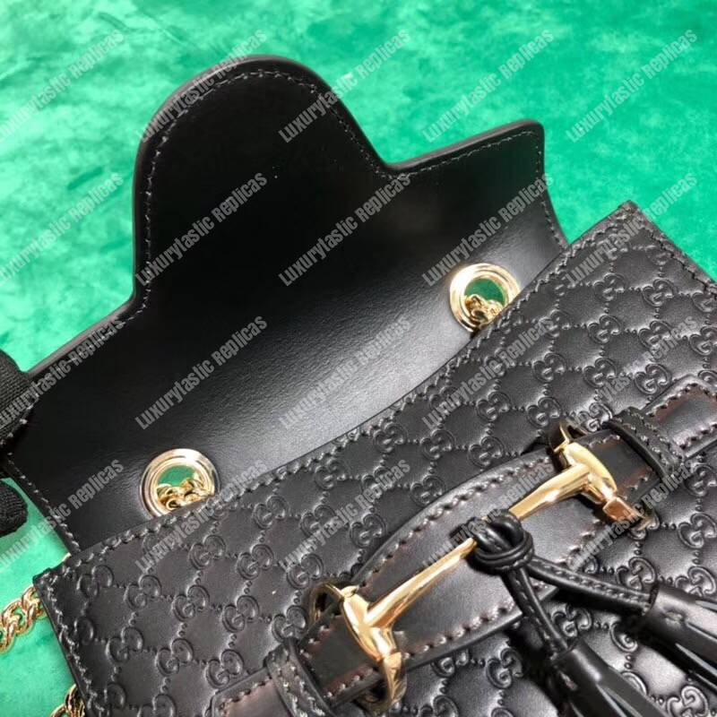 G*u*i emily mini micro G*u*issima bag black