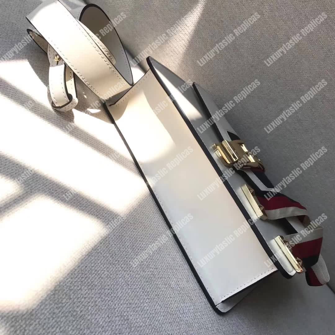 G*u*i sylvie small shoulder bag off-white