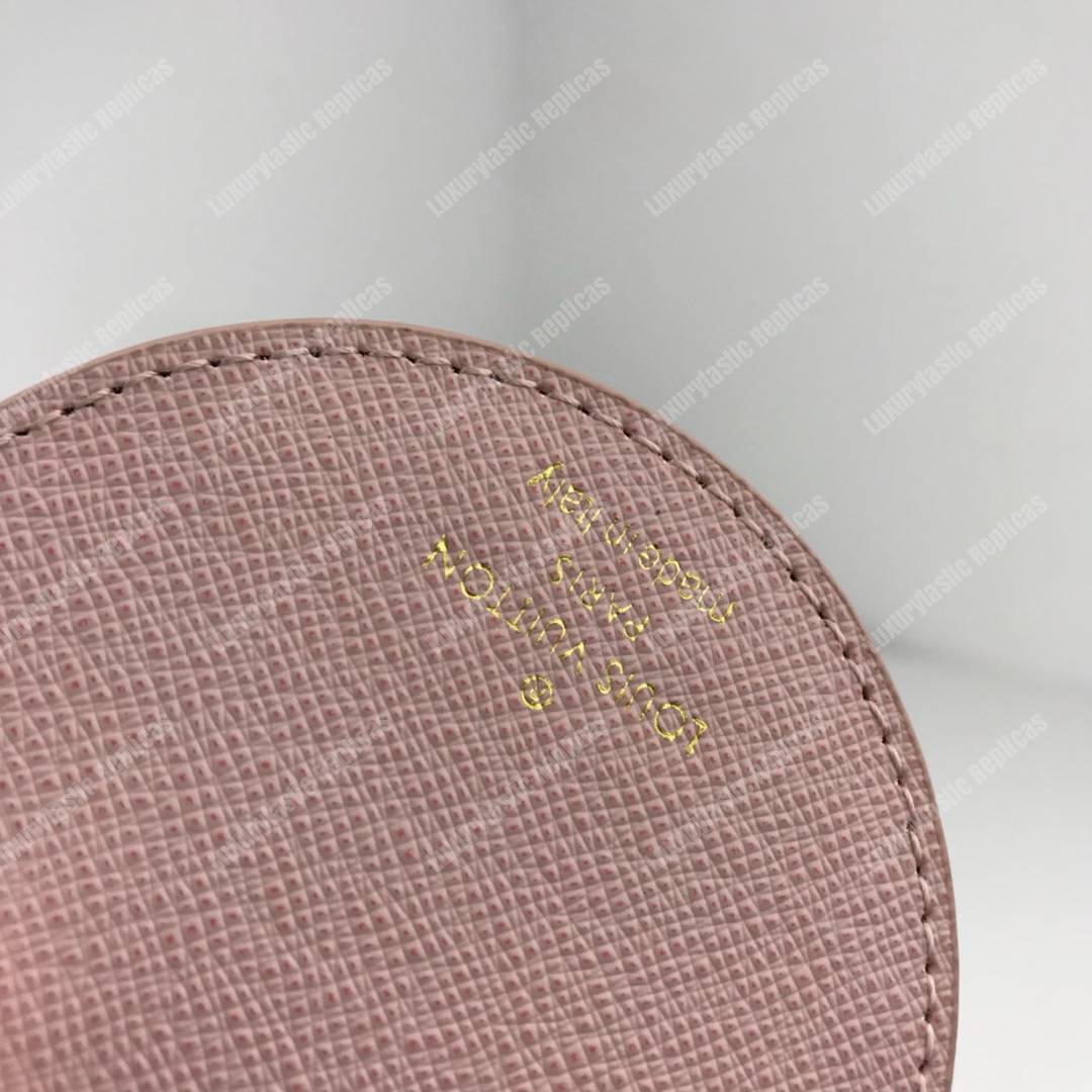 LV Mirror Bag Charm & Key Holder Monogram/Rose Ballerine