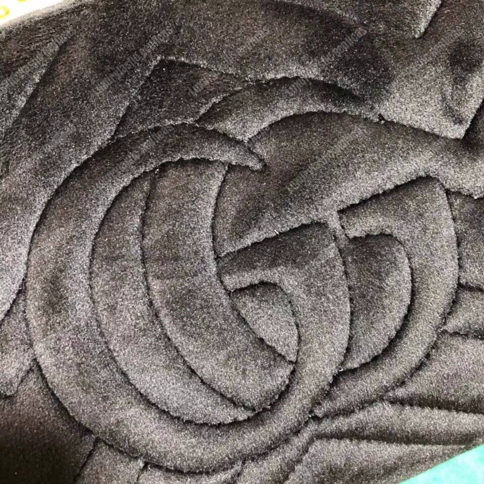 G*u*i gg marmont velvet small shoulder bag black