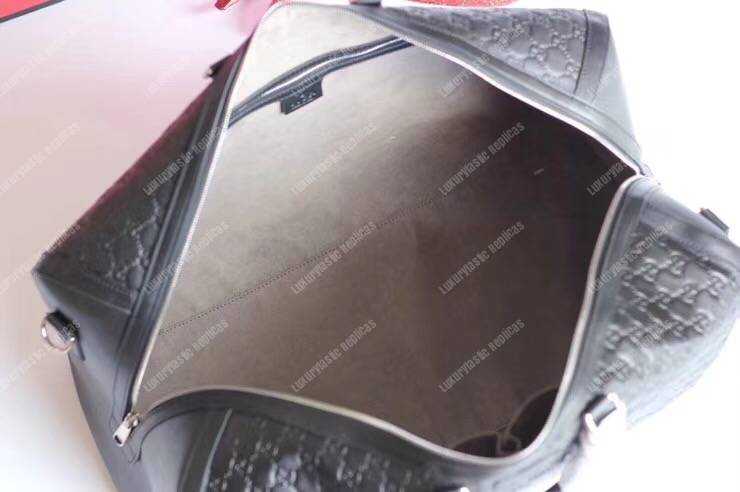 G*u*i signature leather large duffle black