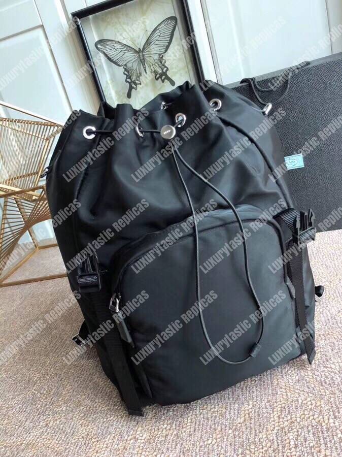 Pra*a technical fabric backpack black