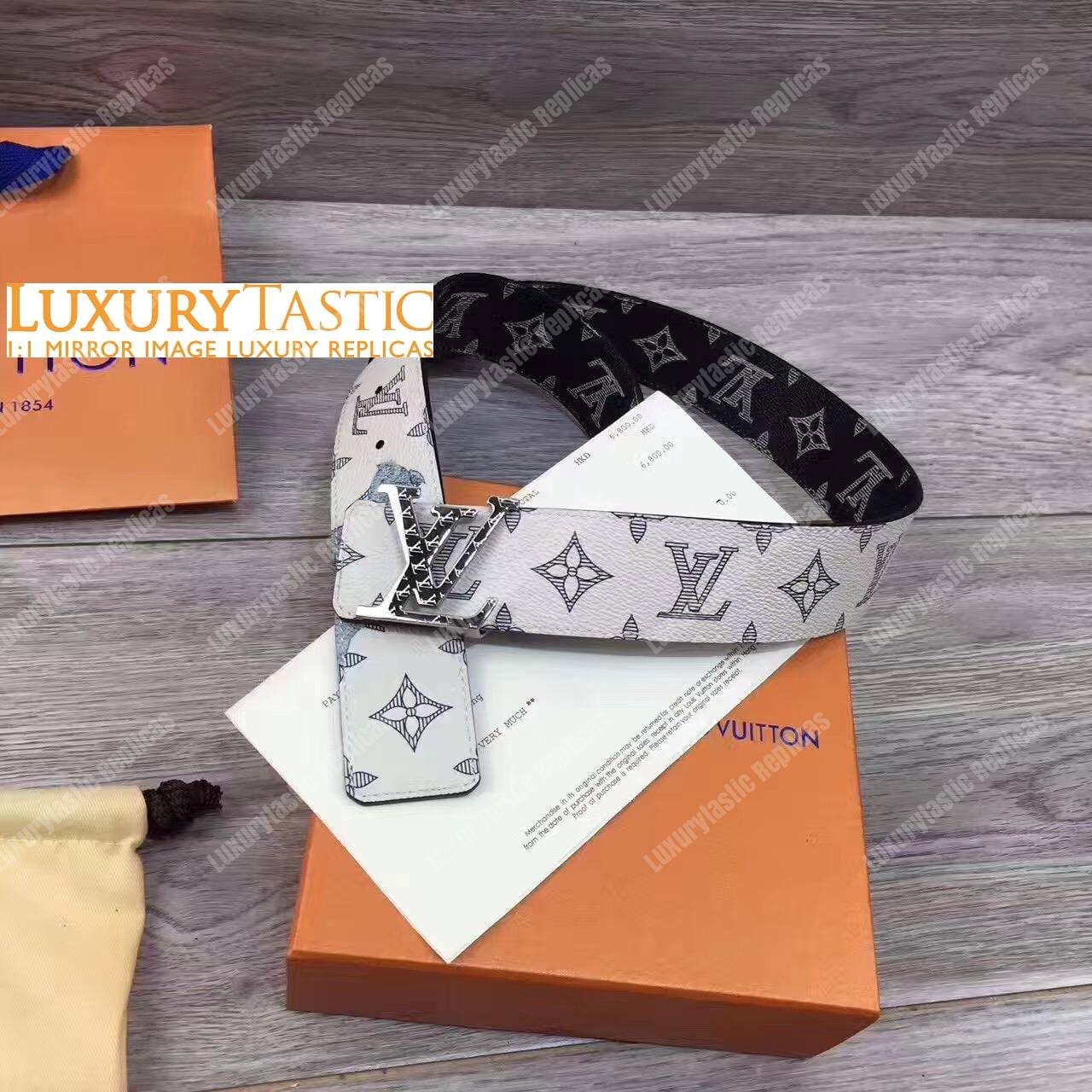 LV Initiales 40MM Reversible Monogram Ink Canvas Belt