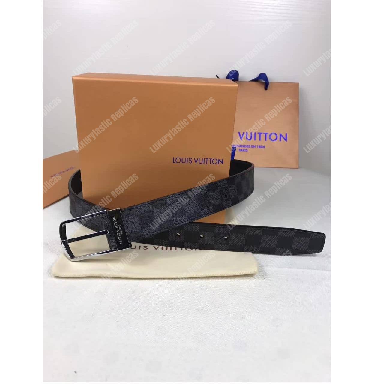 LV Pont Neuf 35MM Belt Damier Graphite