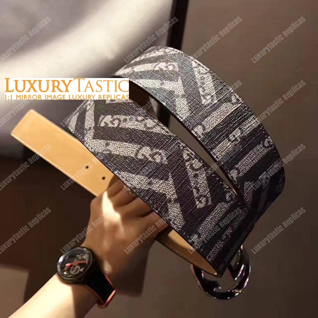 G*u*i gg caleido belt with interlocking g buckle