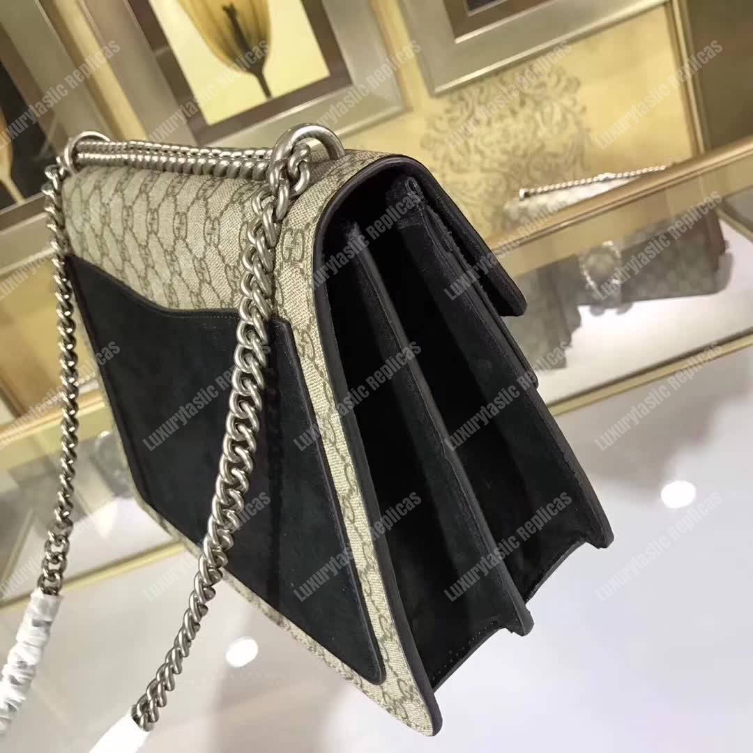 G*u*i dionysus gg sup*e shoulder bag beige black