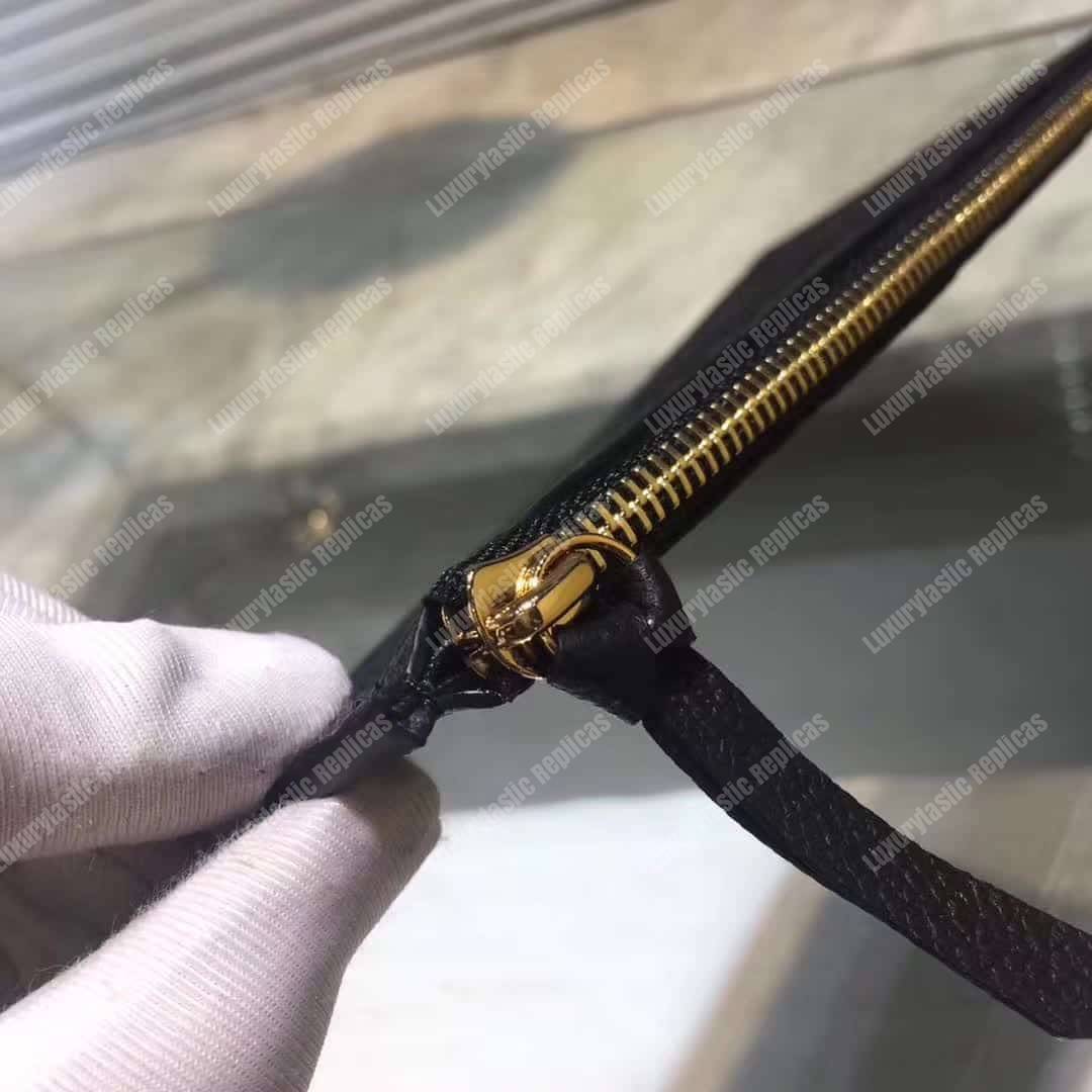 LV Pochette Felicie Bag Monogram Leather Noir