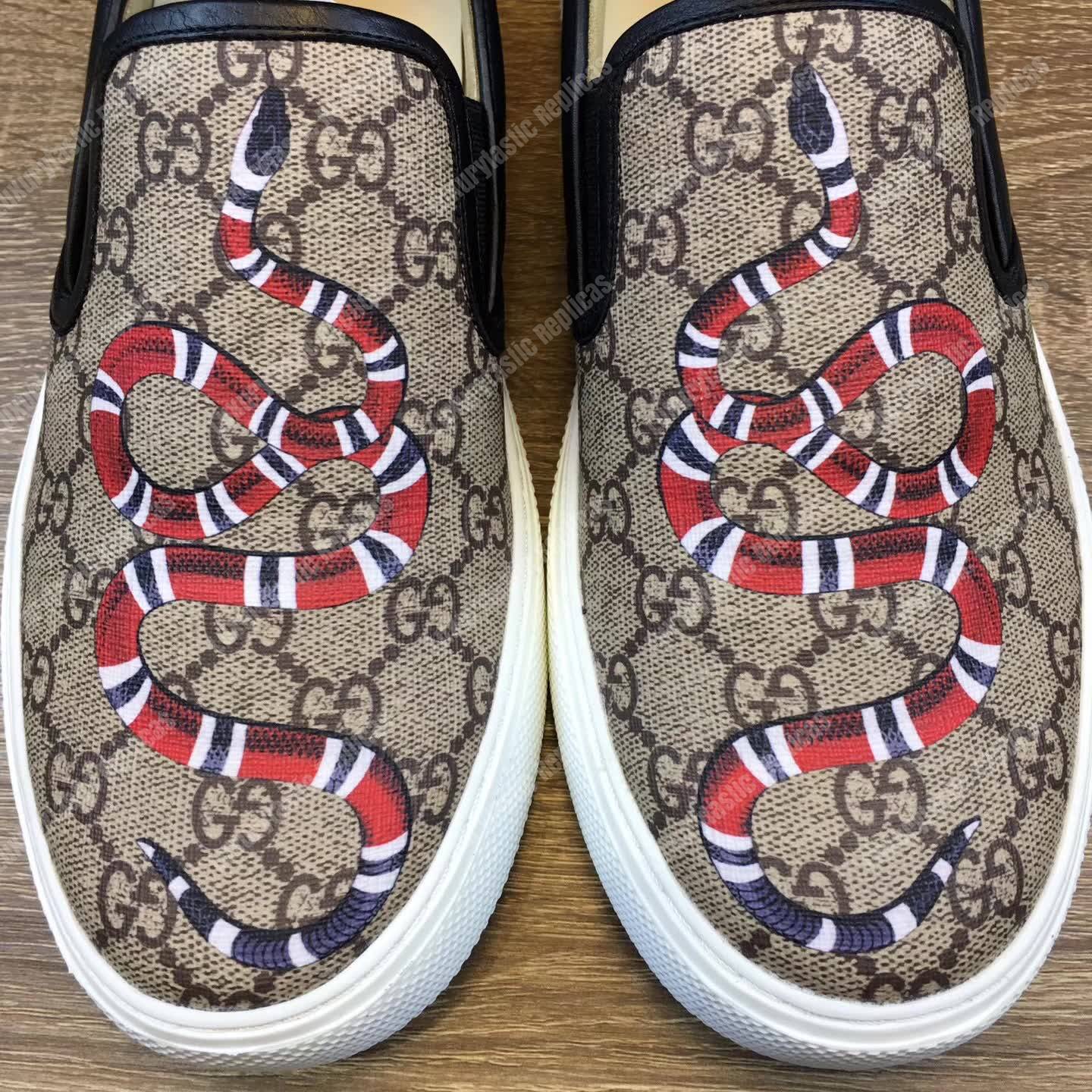 G*u*i gg sup*e snake slip-on sneaker