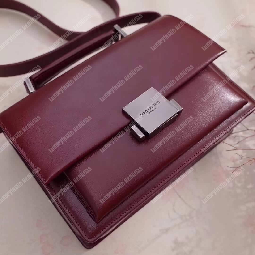 Saint Laurent Medium Bellechasse Dark Red Leather