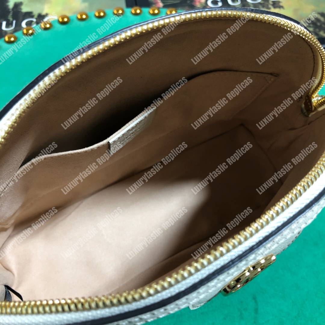 G*u*i ophidia gg flora small shoulder bag gg sup*e white