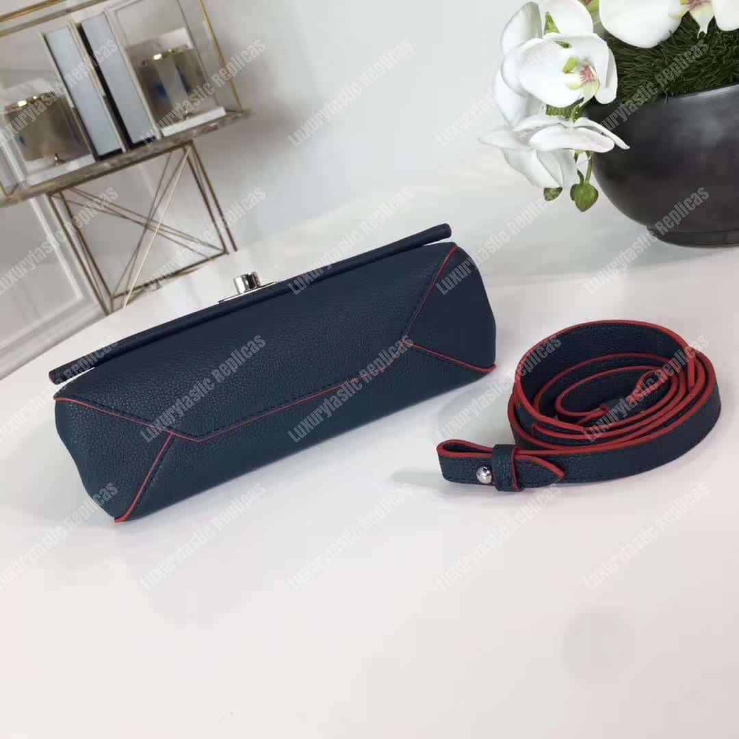 LV Lockme II BB Bag Taurillon Leather Marine Rouge