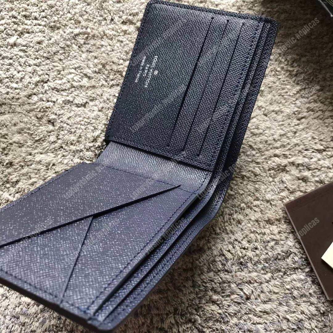 LV Multiple Wallet Epi Leather Noir Initial