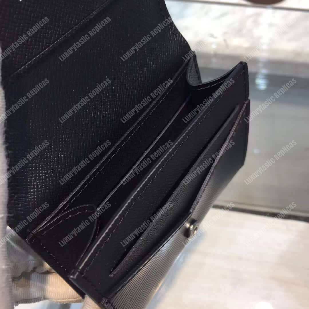 LV Enveloppe Carte De Visite Epi Leather Noir