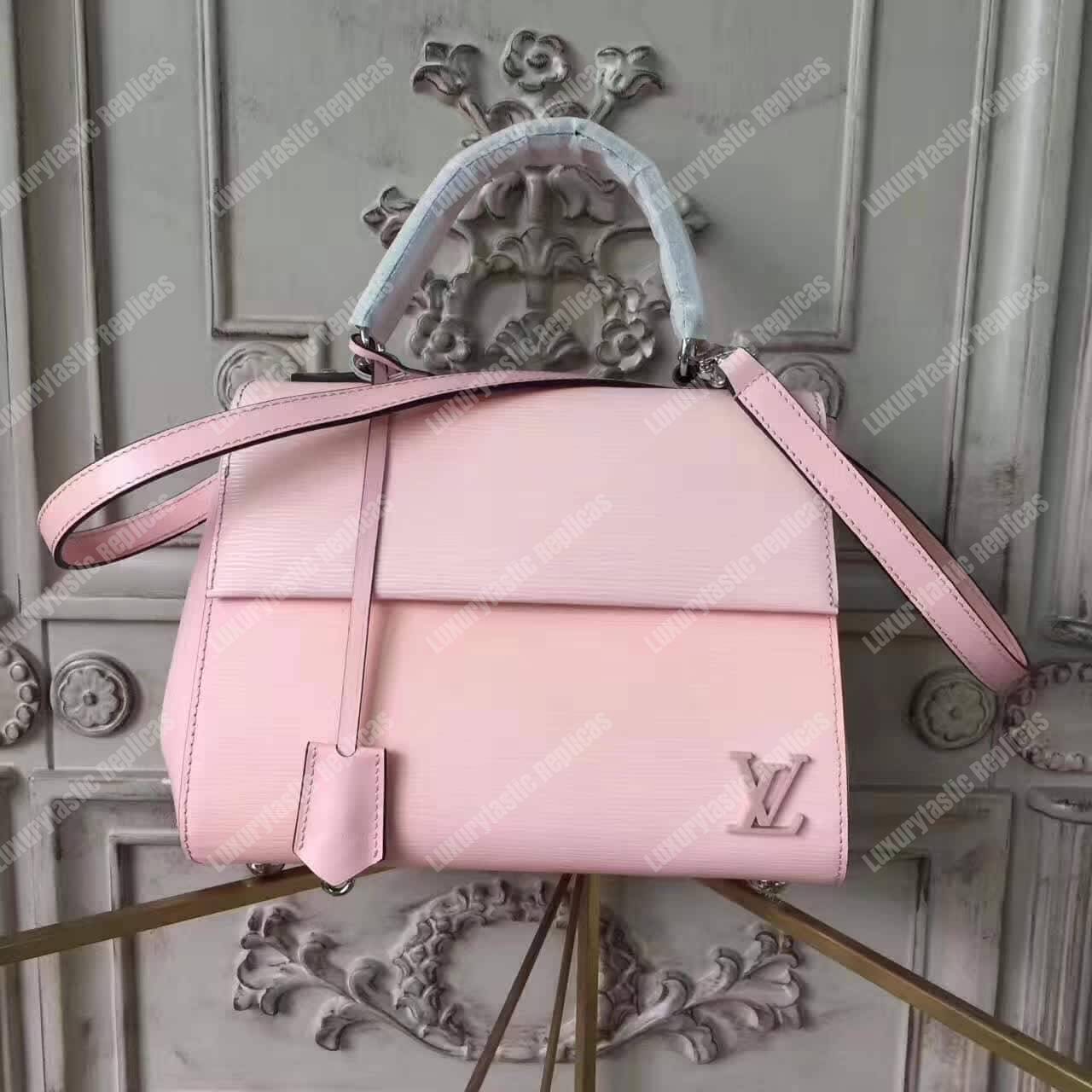 LV Cluny BB Bag Epi Leather Rose Ballerine
