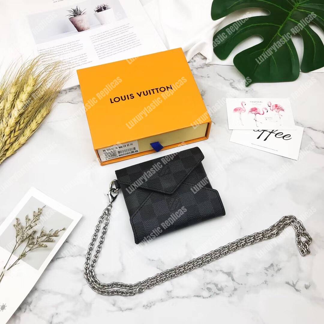 LV Kirigami Necklace Damier Graphite