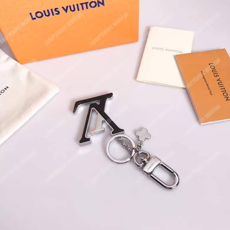 LV Capucines Bag Charm and Key Holder Black