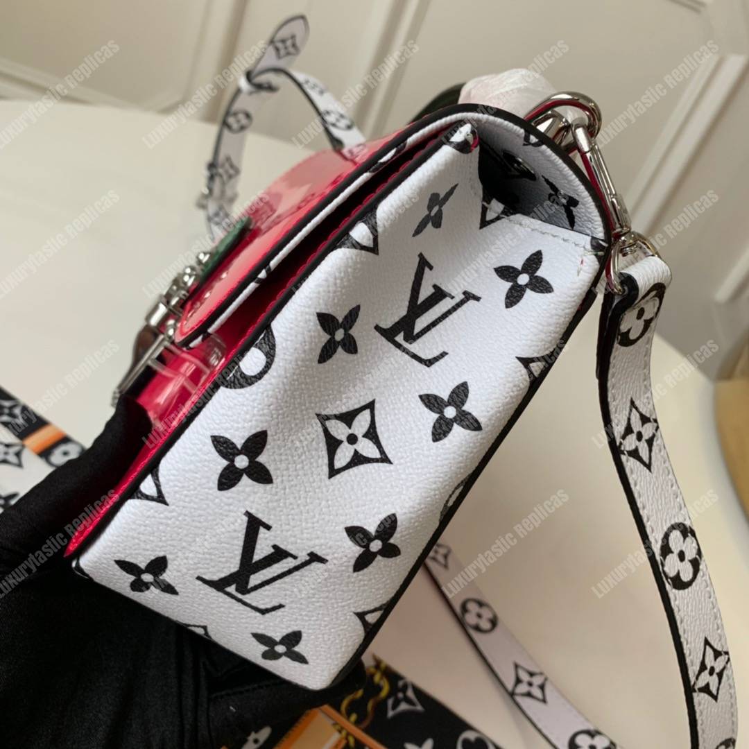 LV Cherrywood BB Smooth Patent Monogram Fuschia