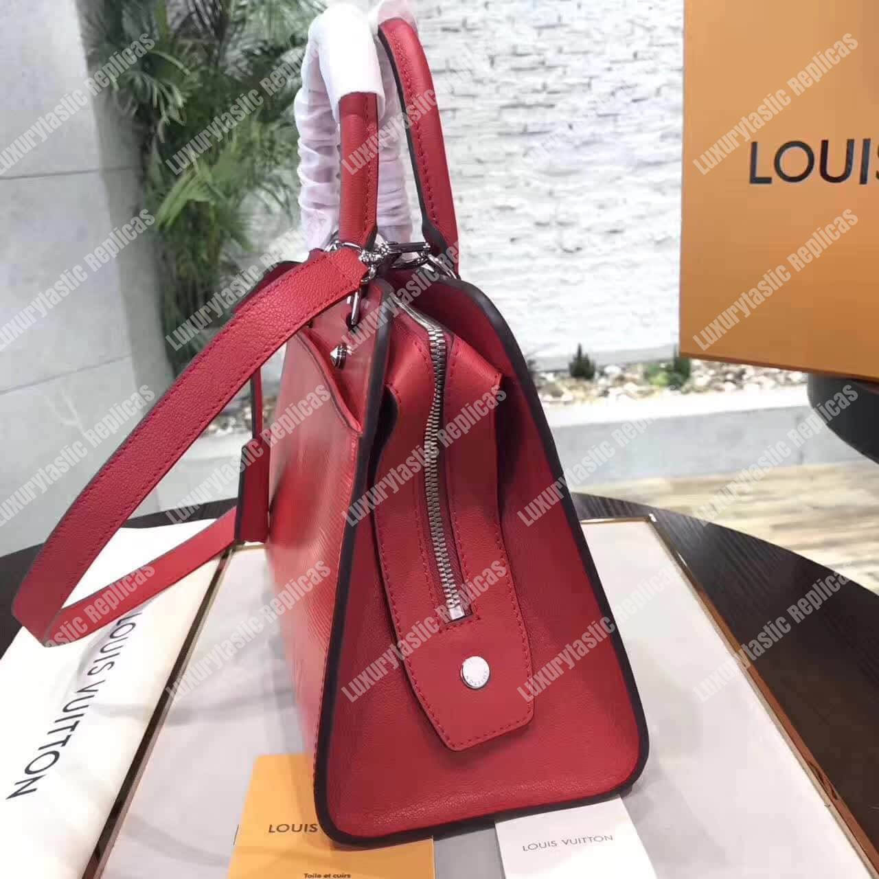 LV Epi Vaneau MM Bag Epi Leather Red