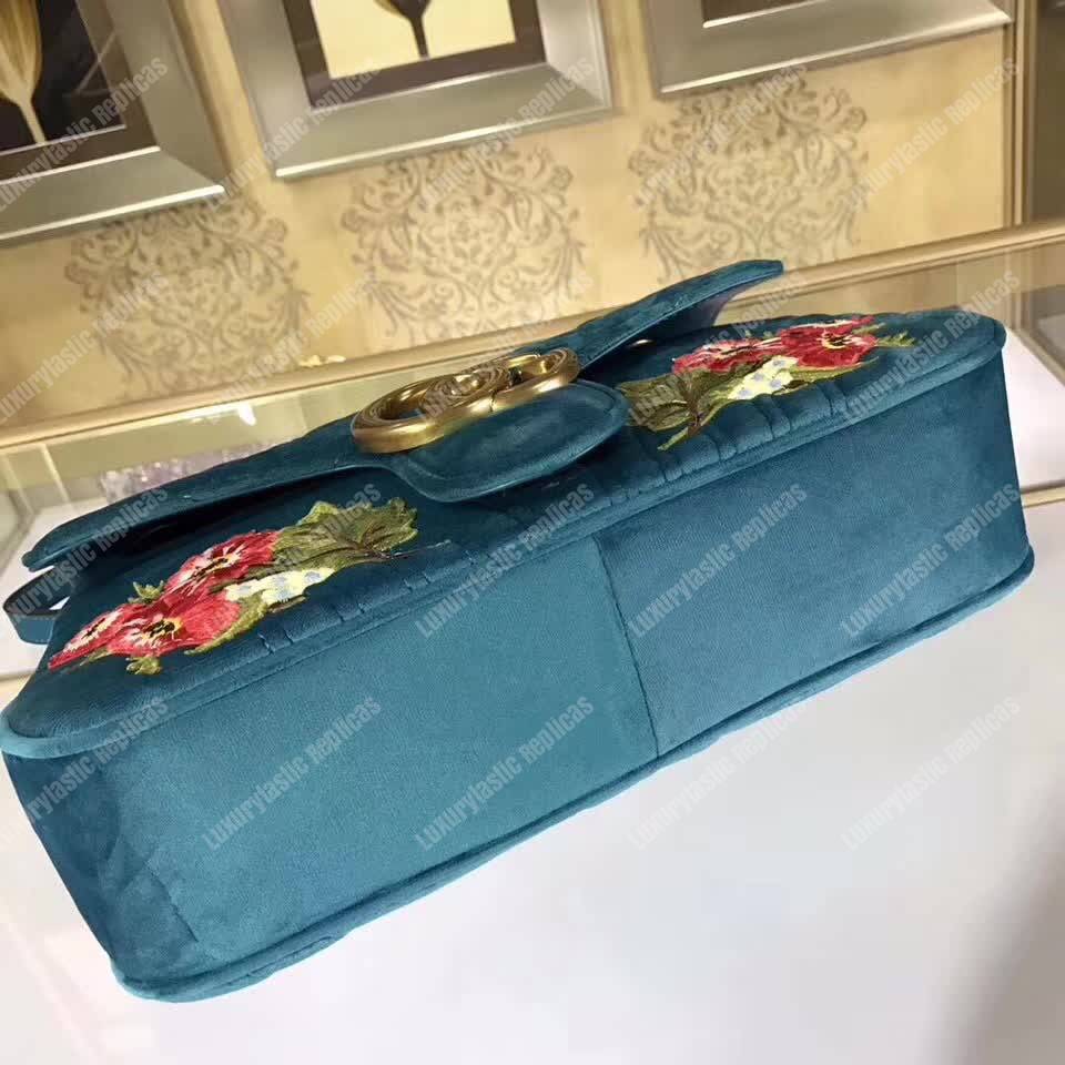 G*u*i gg marmont medium velvet bag xxv