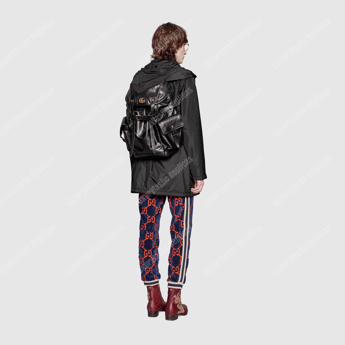 G*u*i re(belle) leather backpack black