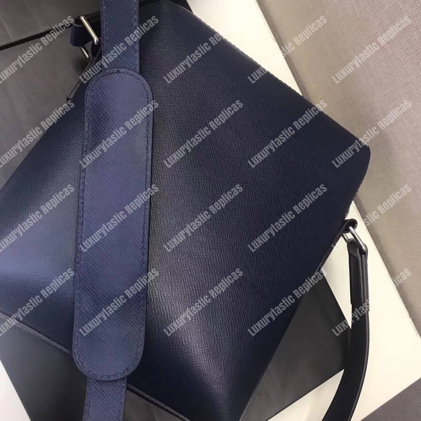 LV Pochette Grigori Cowhide Leather Dark Blue