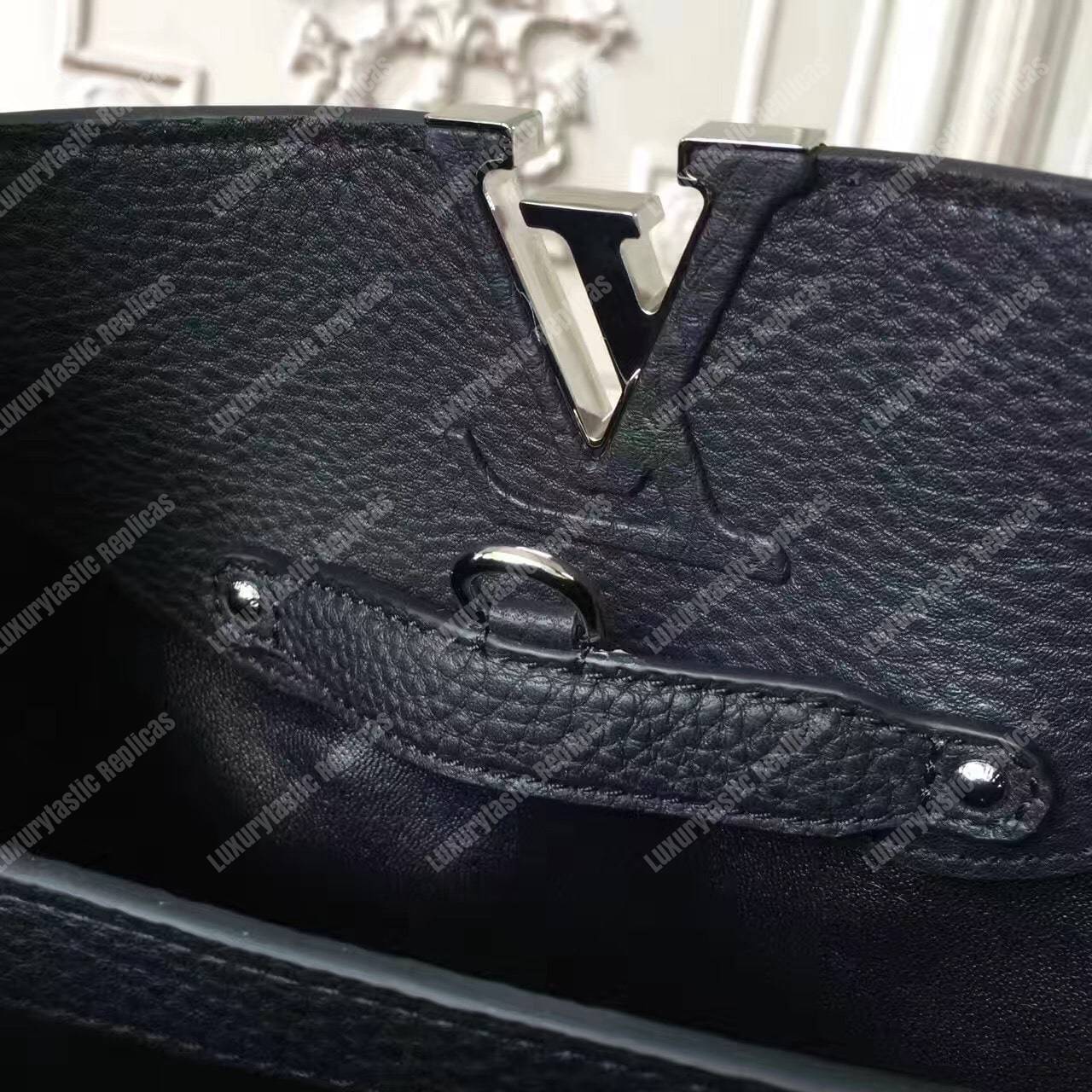 LV Capucines PM Python