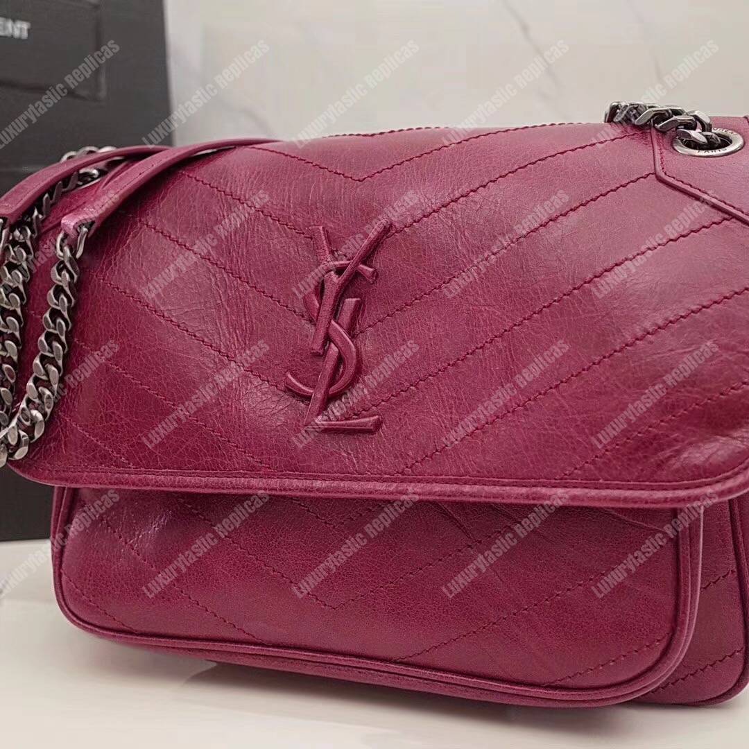 Saint Laurent Niki Medium Red Vintage