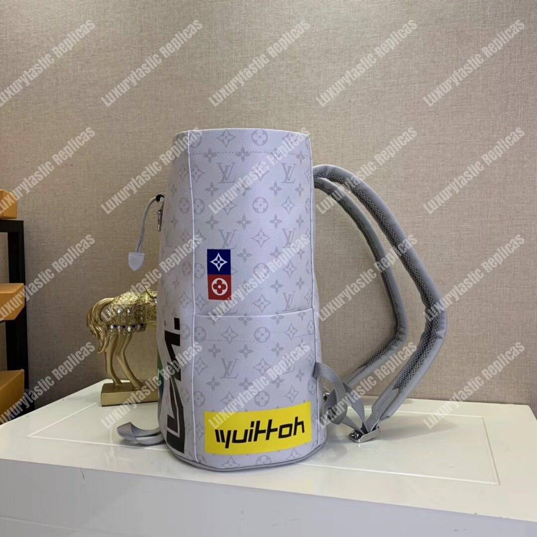 LV Chalk Backpack Monogram Blanc