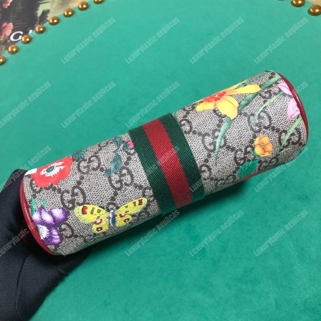 G*u*i ophidia gg flora mini bag red