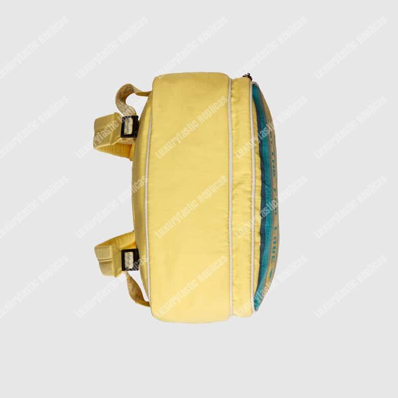 G*u*i medium backpack with interlocking g print yellow