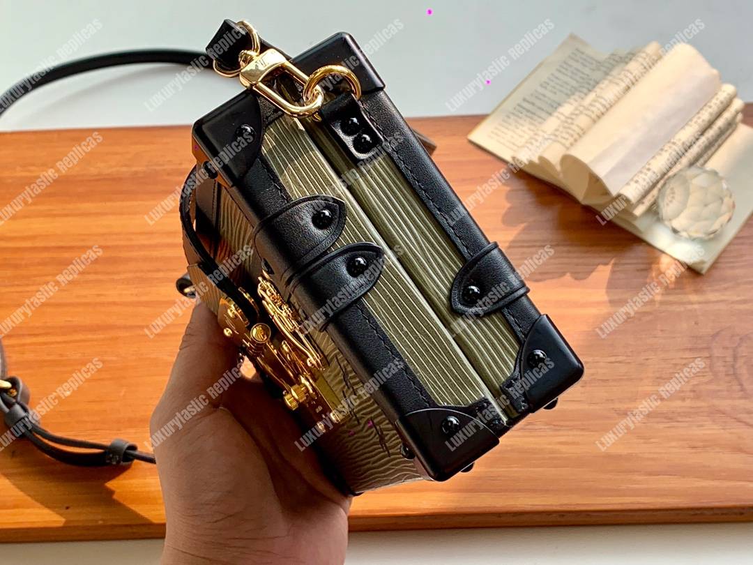 LV Petite Malle Epi Leather Kaki Fango