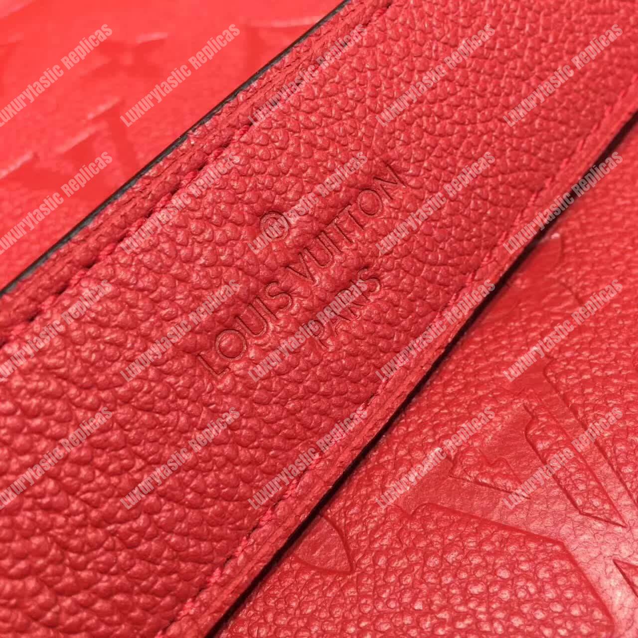 LV Vosges MM Bag Monogram Empreinte Leather Cerise