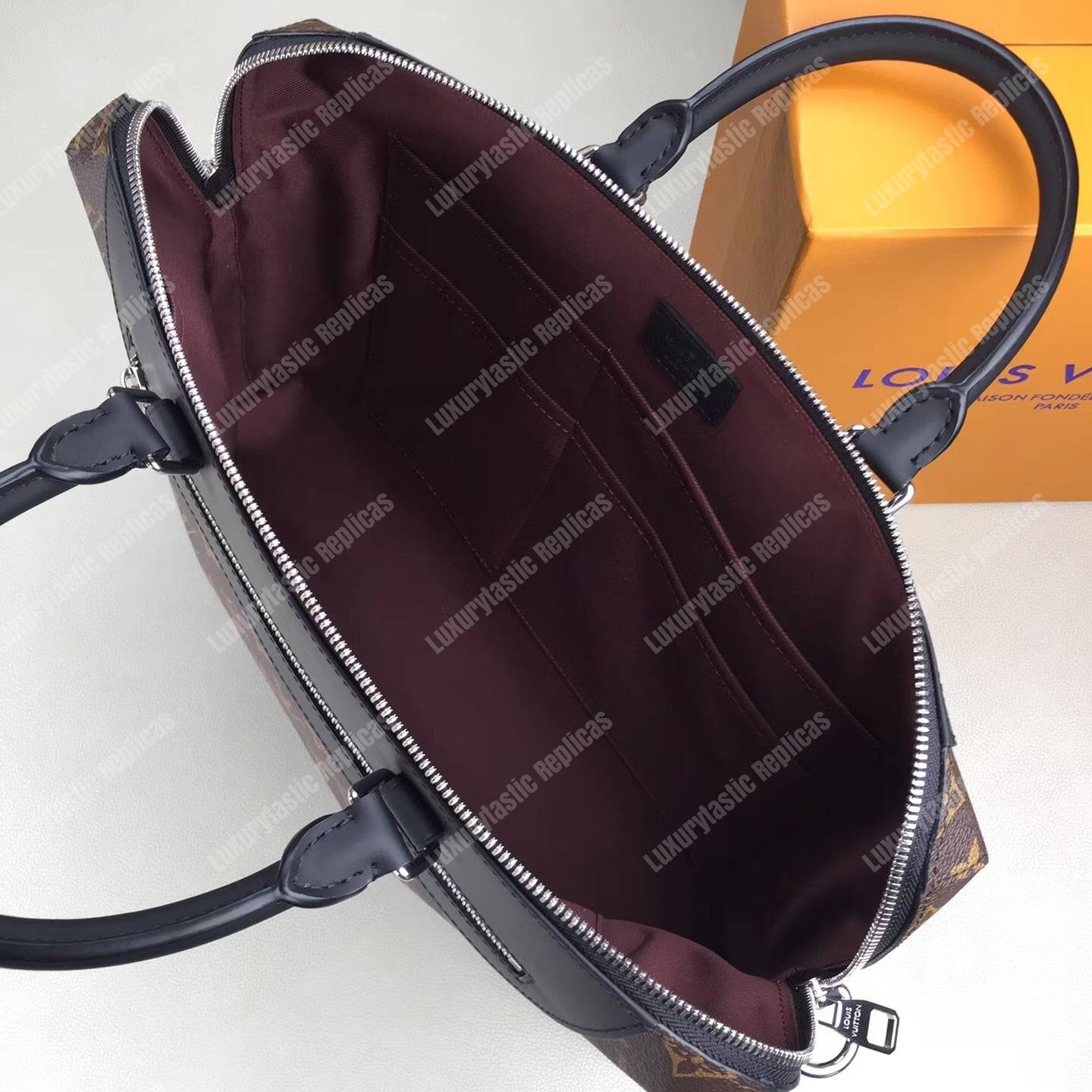LV Porte-Documents Jour Monogram Macassar Canvas