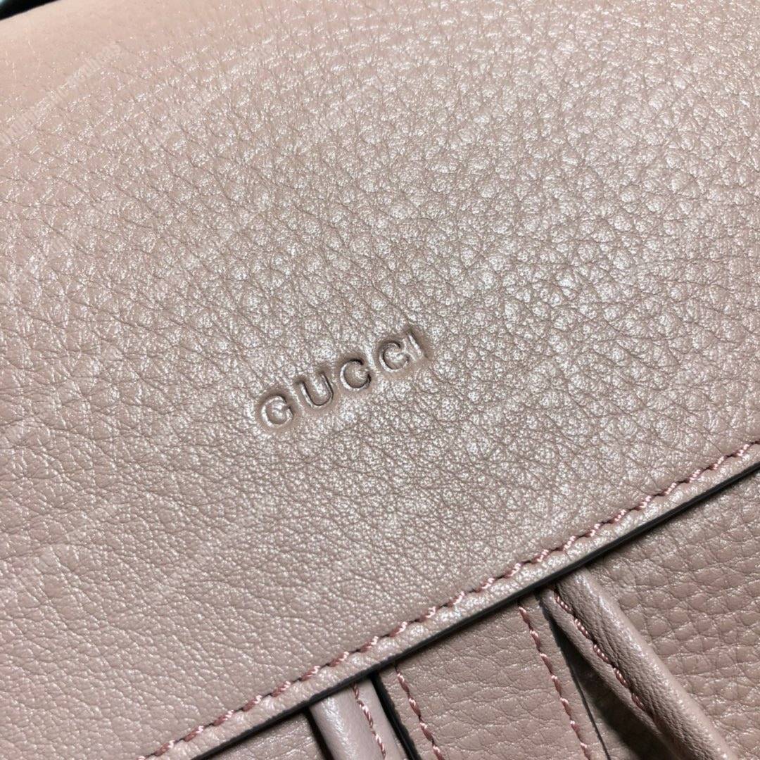 G*u*i leather bamboo tassel backpack magnolia