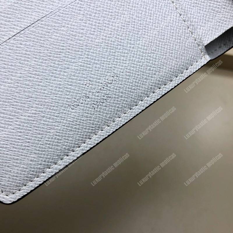 LV Multiple Wallet K45 Taiga Monogram Blanc