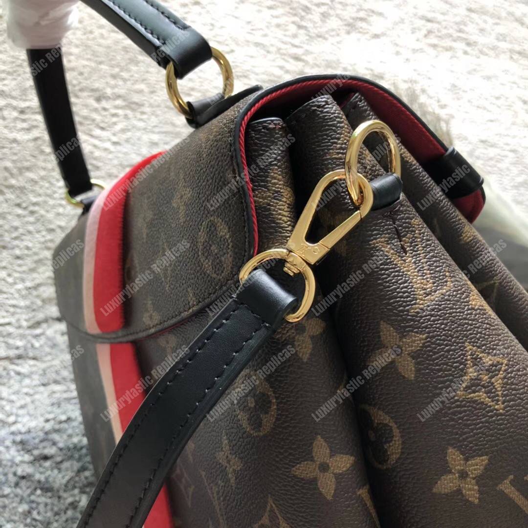 LV Georges MM Monogram Coquelicot Peche