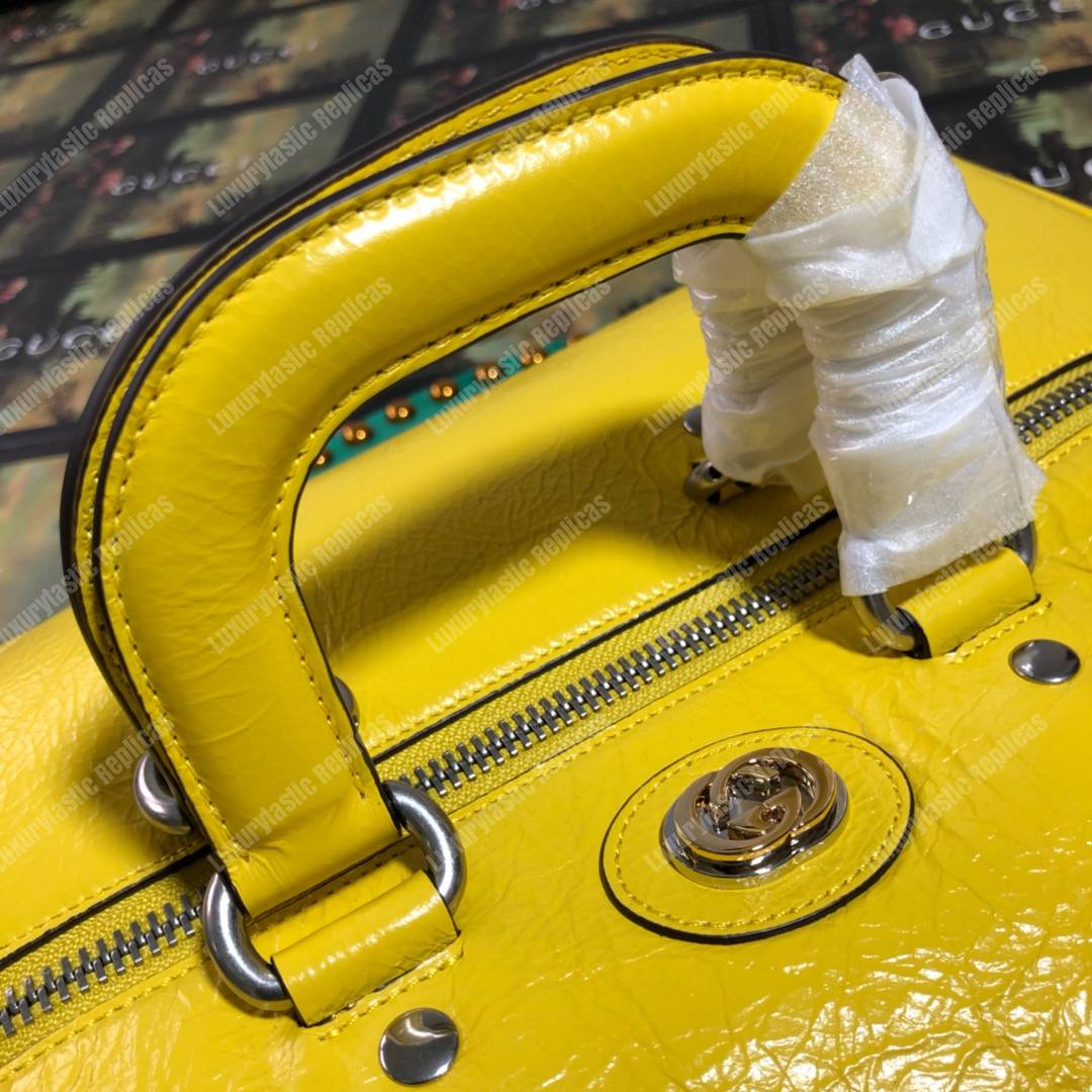 G*u*i soft leather backpack yellow