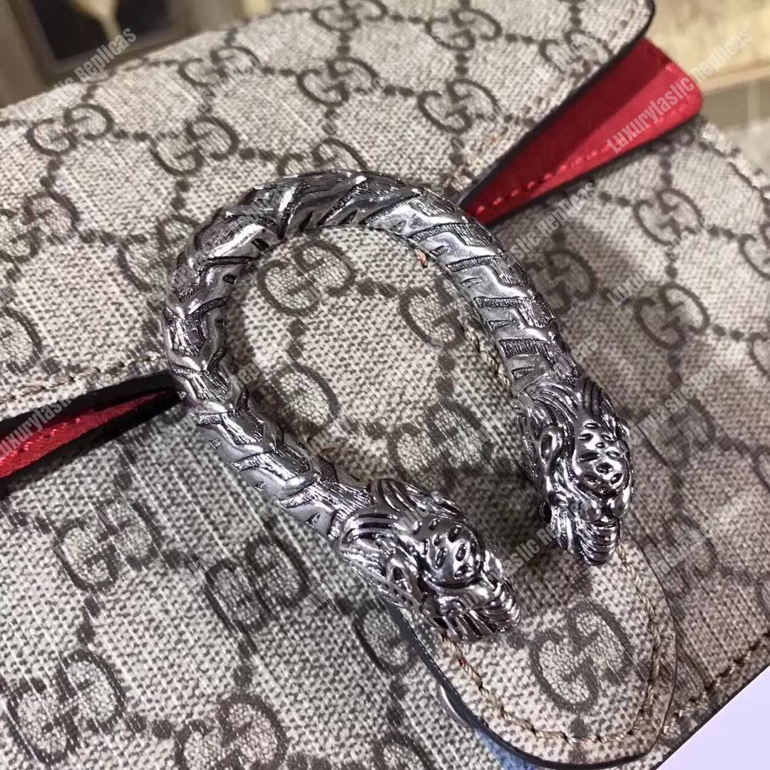 G*u*i dionysus small gg shoulder bag beige red