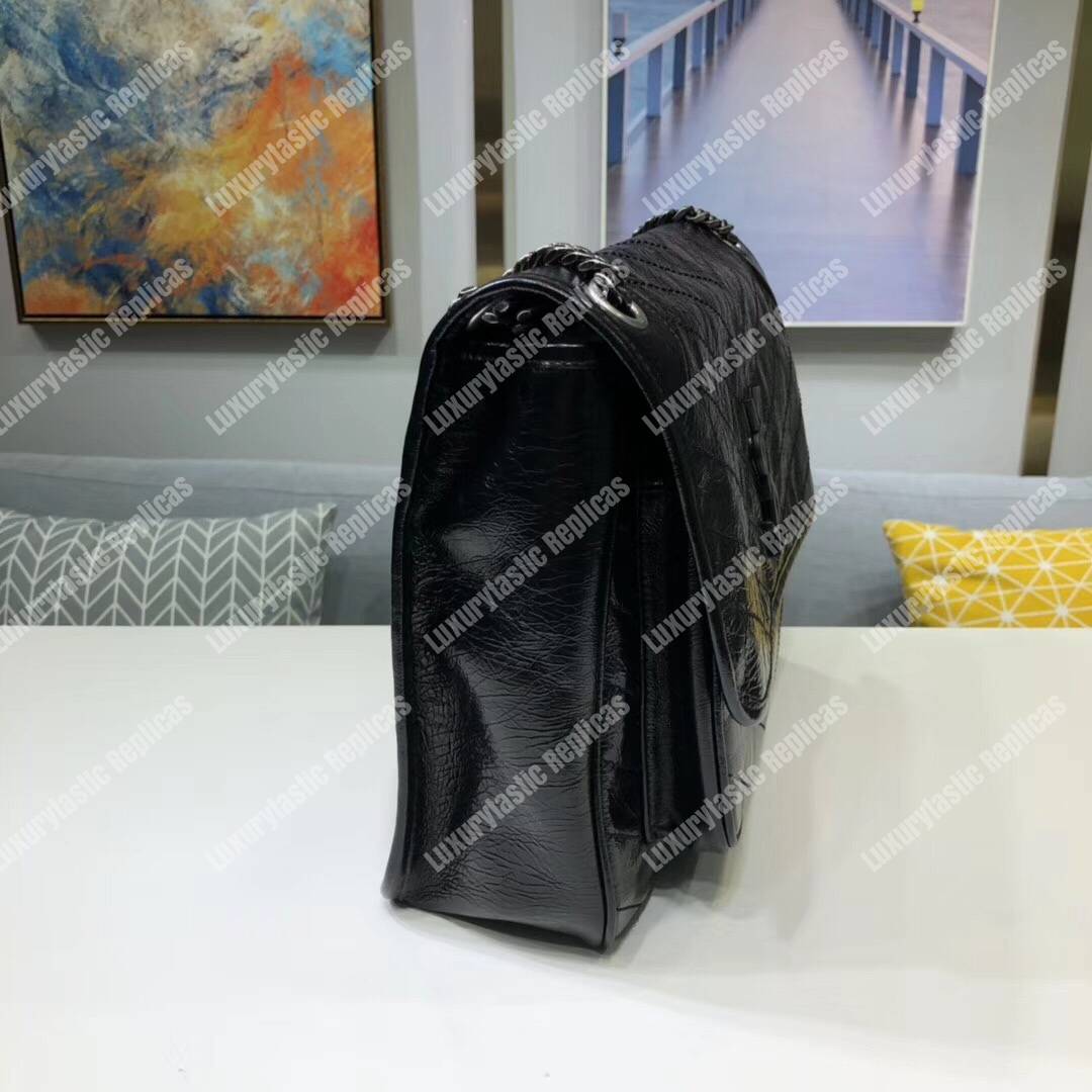 Saint Laurent Niki Large In Vintage Leather Black