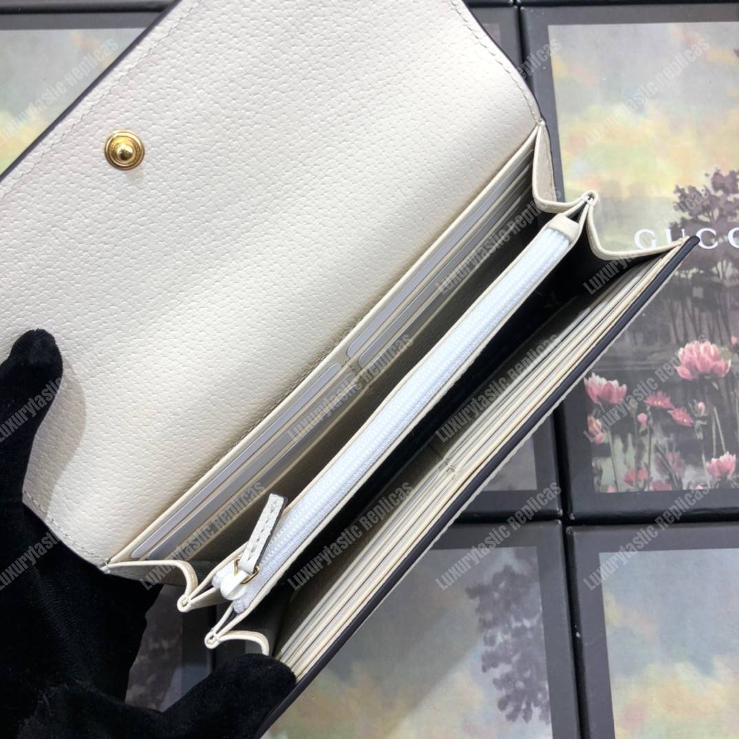 G*u*i ophidia gg flora continental wallet white