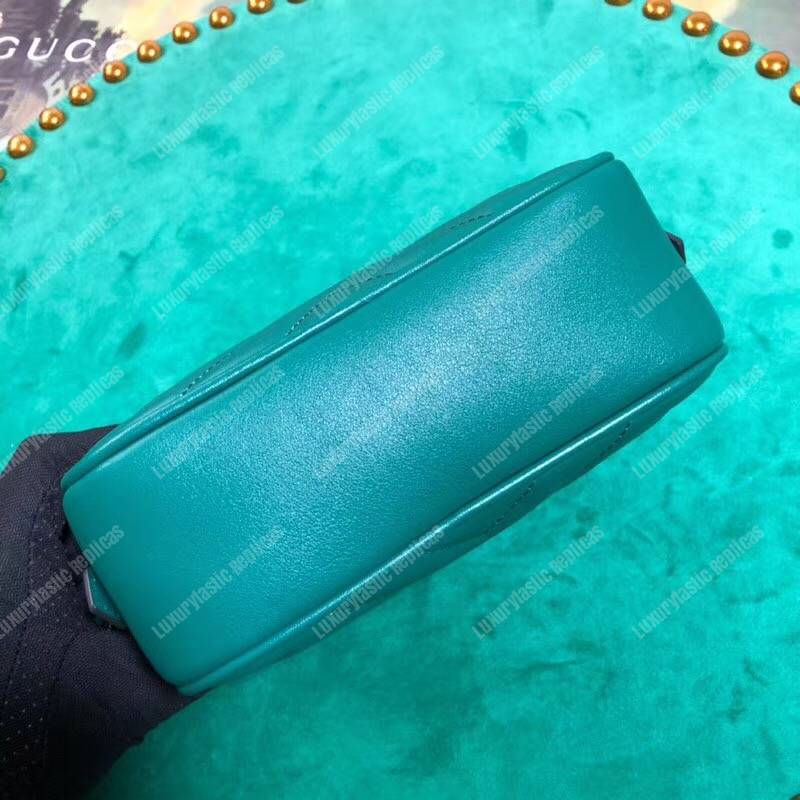 G*u*i gg marmont matelassé mini bag green