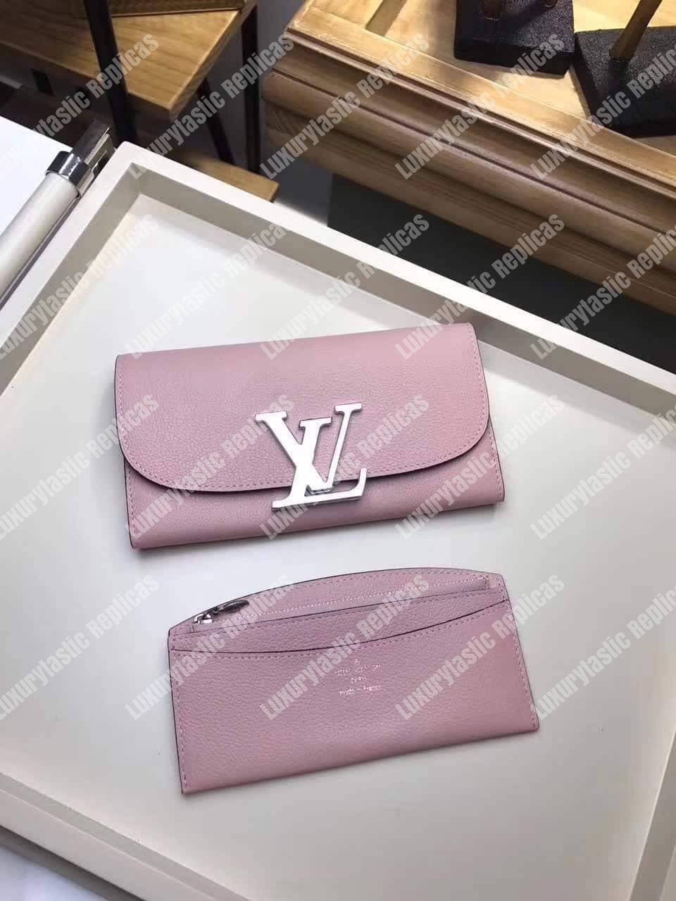LV Vivienne LV Long Wallet Rose Ballerine