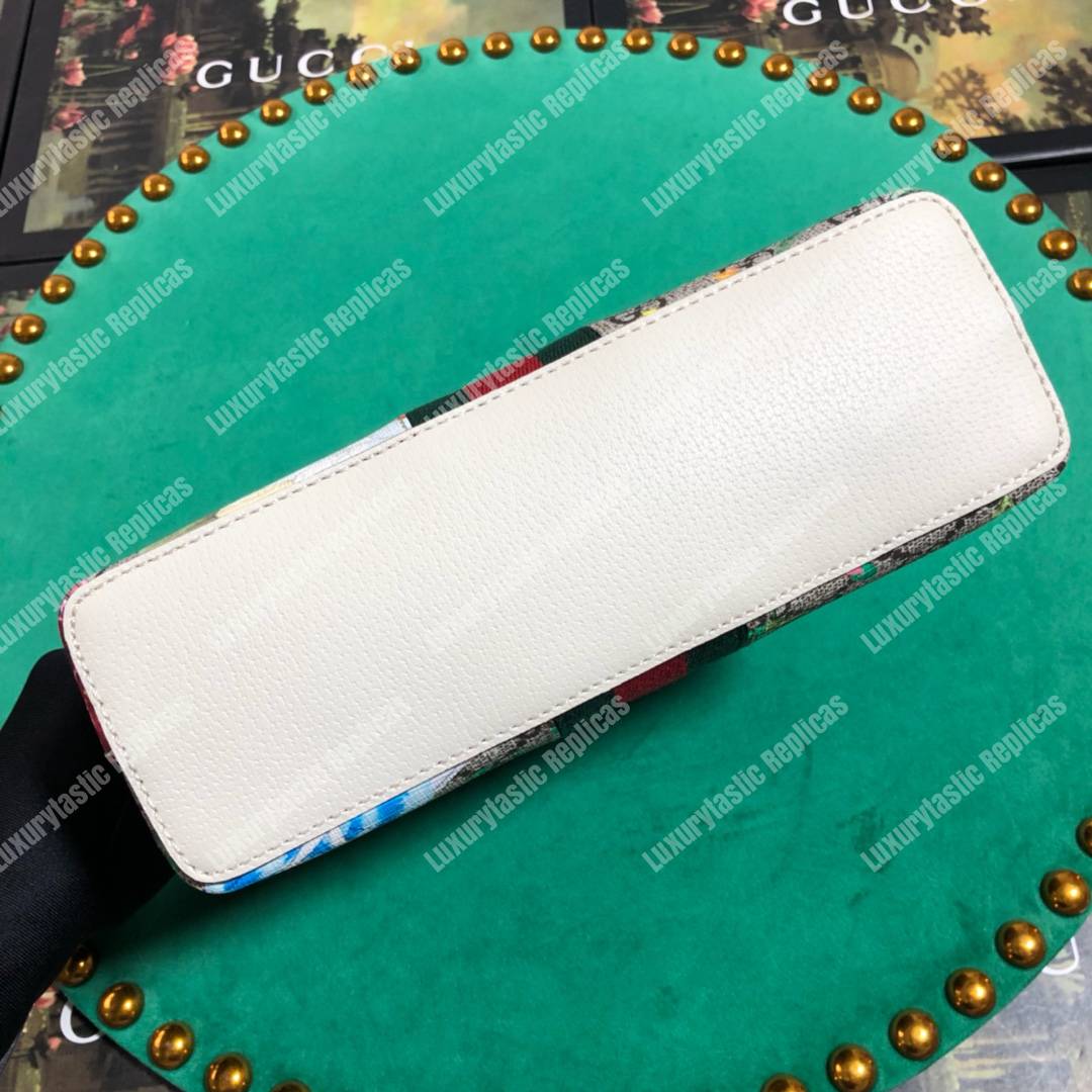 G*u*i ophidia gg flora small shoulder bag gg sup*e white