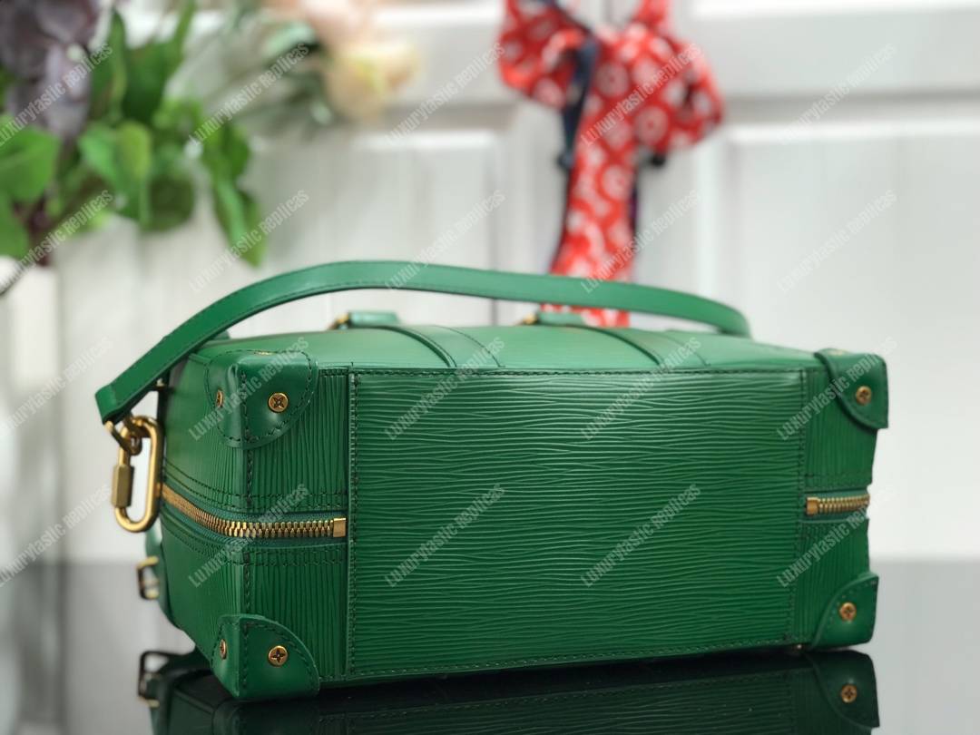 LV Men Runway Box Epi Leather Green